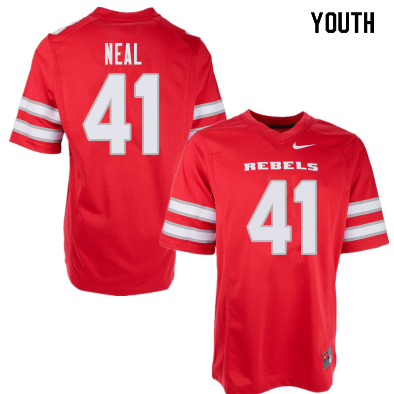 Youth UNLV Rebels #41 Jamaal Neal College Football Jerseys Sale-Red
